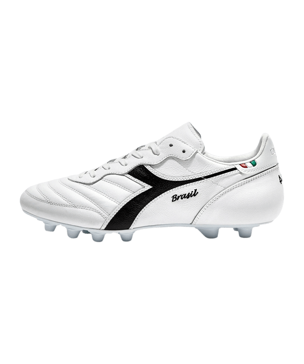 Diadora Brasil Italy OG LT+ MDPU FG Weiss Schwarz FC0351 - schwarz