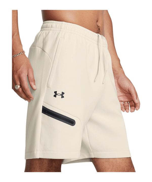 Under Armour Unstoppable Fleece Short Weiß F110 - weiss