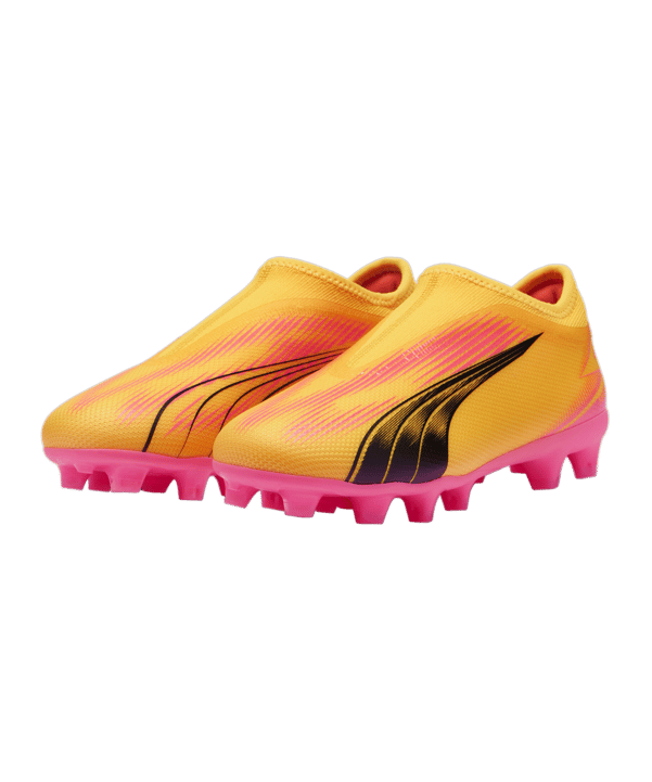 PUMA ULTRA Match LL FG/AG Jr Kids The Forever Faster Orange Schwarz F03 - orange
