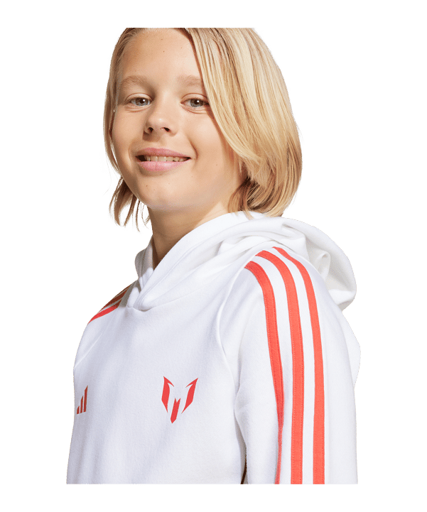 adidas Messi Hoody Kids Weiß - weiss