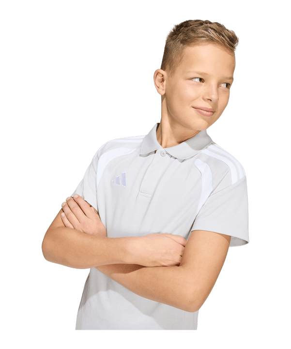 adidas Tiro 26 League Polo Kids Grau - grau
