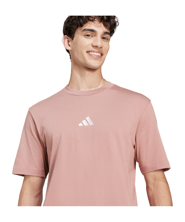 adidas Essentials Small Logo T-Shirt Rosa - rosa