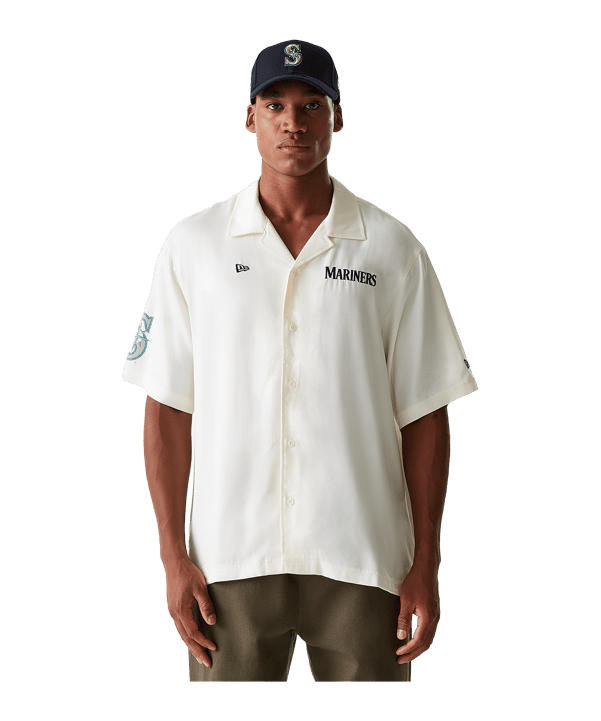 New Era MLB Seattle Mariners Graphic Revere T-Shirt Weiß - weiss