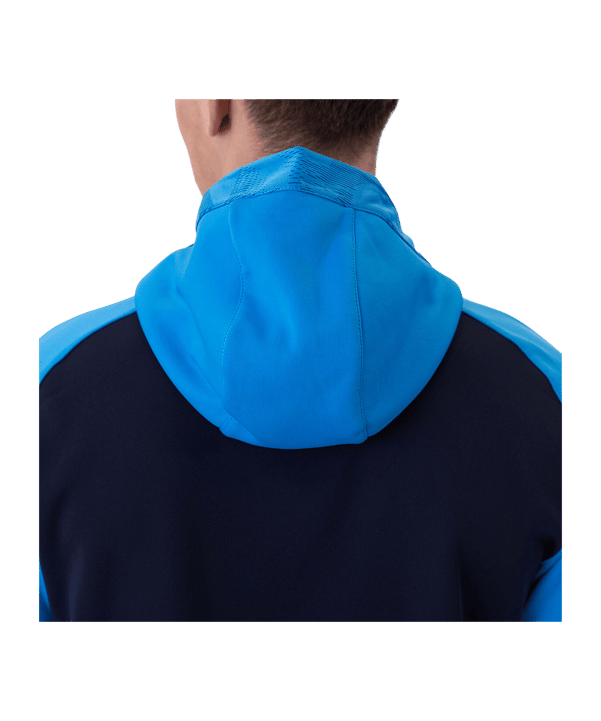 JAKO Icon Kapuzenjacke Blau Gelb F914 - blau