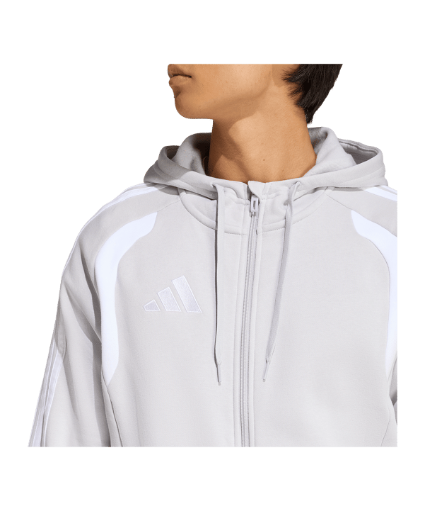 adidas Tiro 26 League Kapuzenjacke Grau - grau