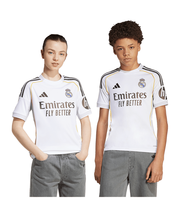 adidas Real Madrid Trikot Home 2025/2026 Kids Weiß - weiss