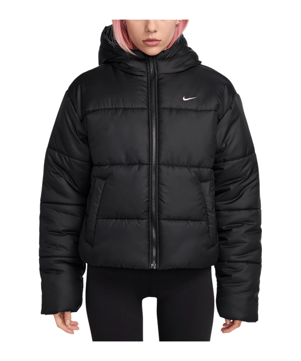 Nike Synthetic Puffer Jacke Damen Schwarz F010 - schwarz