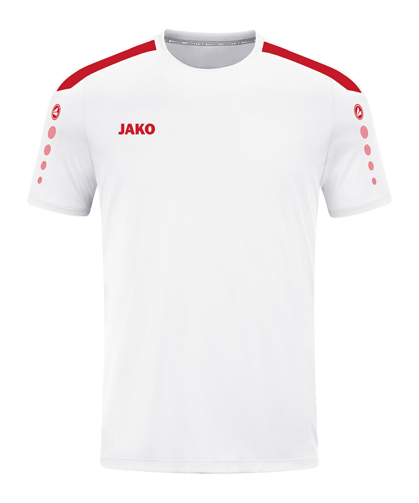 JAKO Power Trikot Kids Weiss Rot F004 - weiss