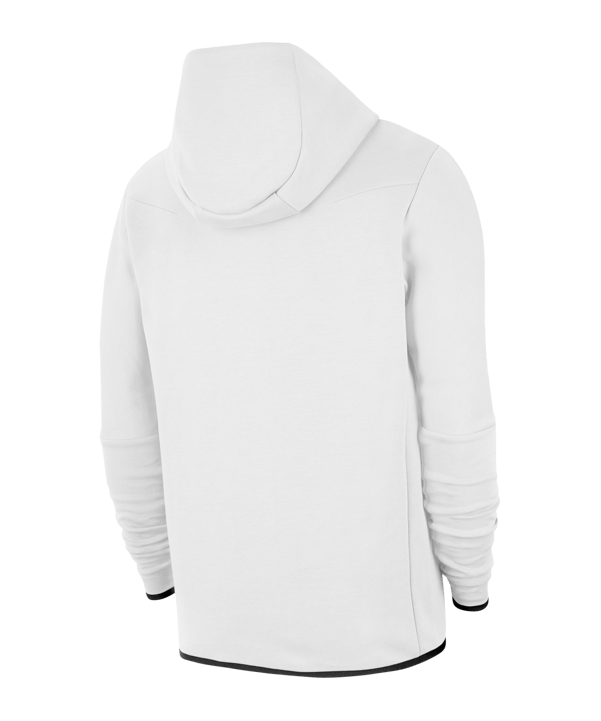Nike Tech Fleece Kapuzenjacke Weiss Schwarz F100 - weiss