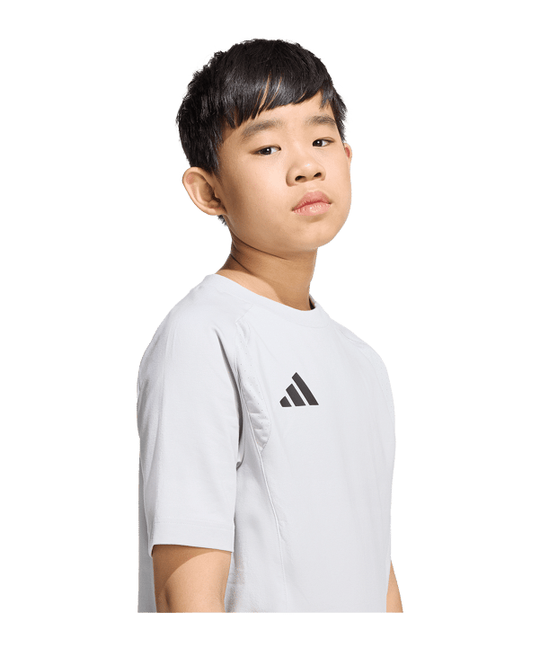 adidas Tiro Travel T-Shirt Kids Grau - grau