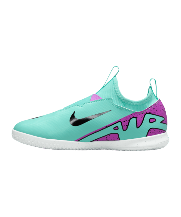 Nike Jr Air Zoom Mercurial Vapor XV Academy IC Peak Ready Kids Grün Pink F300 - gruen