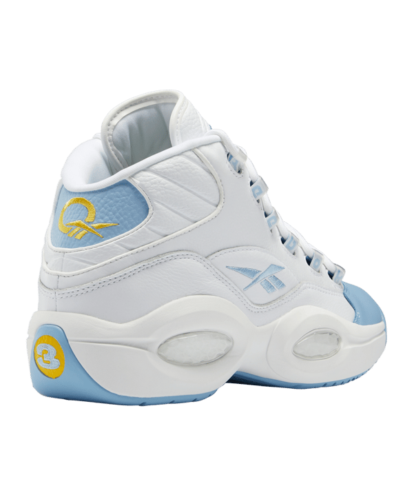 Reebok Question Mid Weiss Blau - weiss