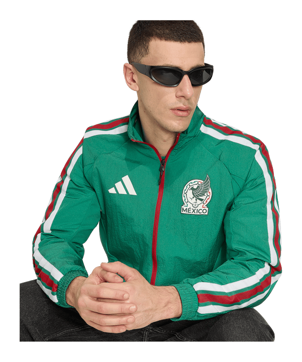 adidas FMF Messico AN Giacca Verde - verde