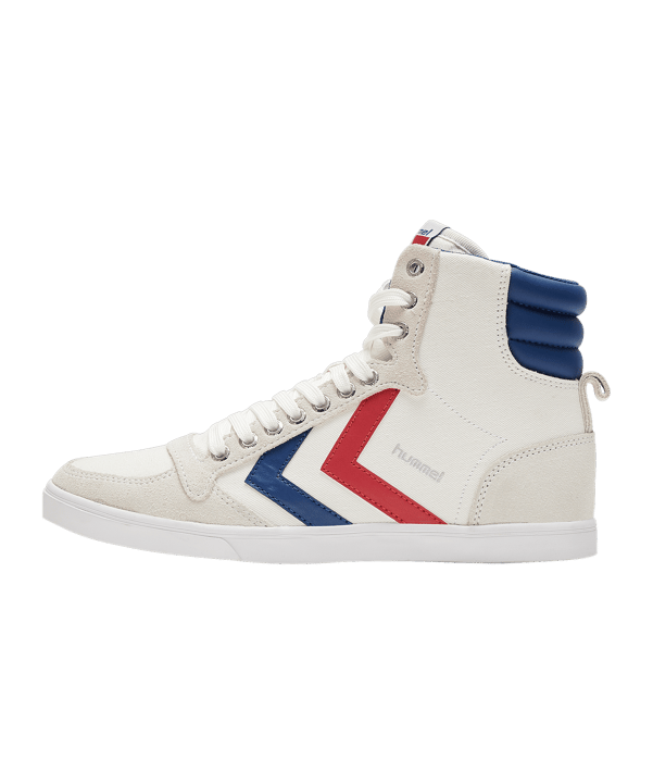 Hummel Slimmer Stadil High Weiss Blau Rot F9228 - weiss