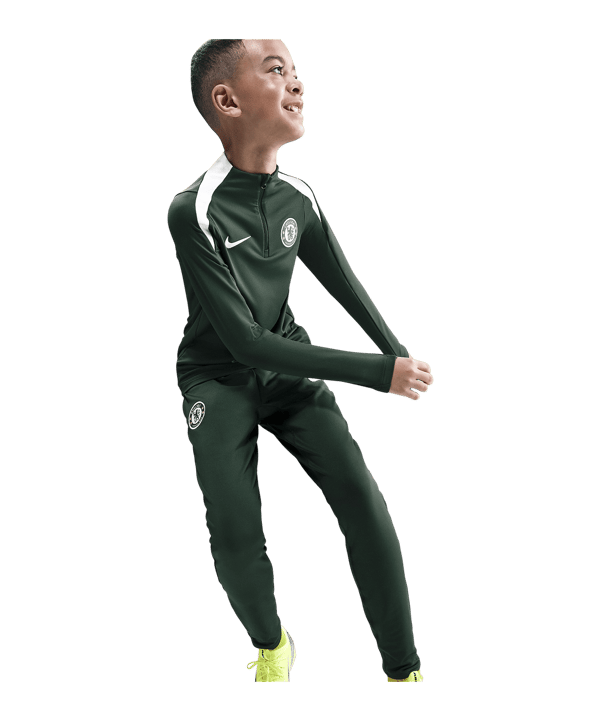 Nike FC Chelsea London Strike Drill Top Sweatshirt Kids Grün F347 - gruen