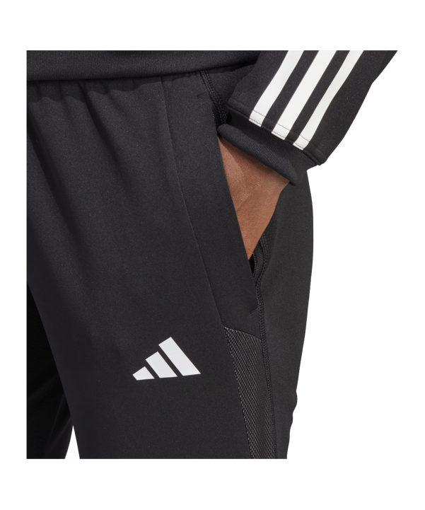 adidas Tiro 23 Competition Trainingshose Damen Schwarz Weiss - schwarz