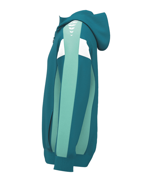 Erima Celebrate 125 Kapuzenjacke Kids Blau Ftahitianbluemint - blau