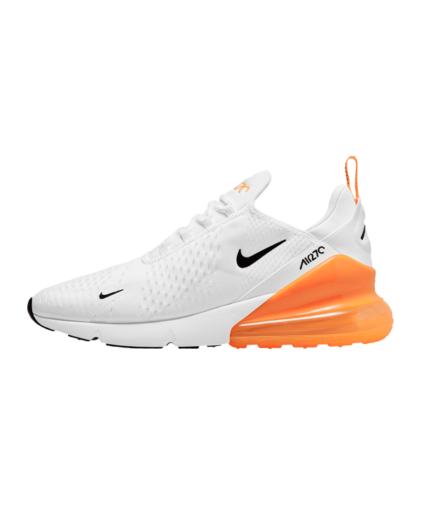 Nike Air Max 270 ESS Weiss Orange Silber F100 - weiss