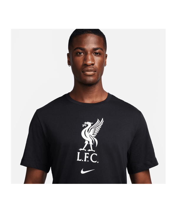 Nike FC Liverpool Crest T-Shirt Schwarz F014 - schwarz