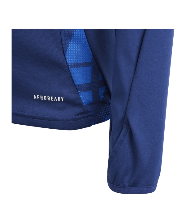 adidas FIGC Italien HalfZip Sweatshirt EM 2024 Kids Blau - blau