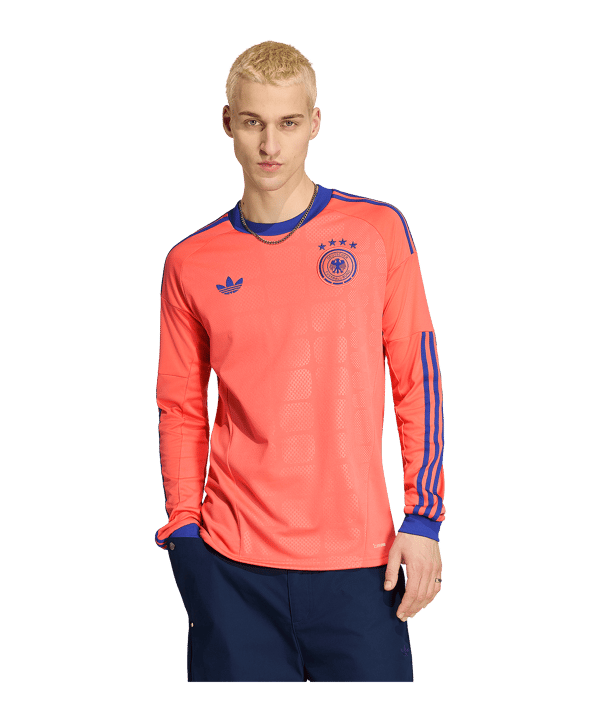 adidas DFB Deutschland Torwarttrikot Langarm Away WM 2026 Orange - orange