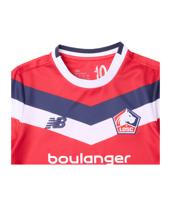 New Balance LOSC Lille Maglietta Home 2026/2027 Bambini Rosso - rosso