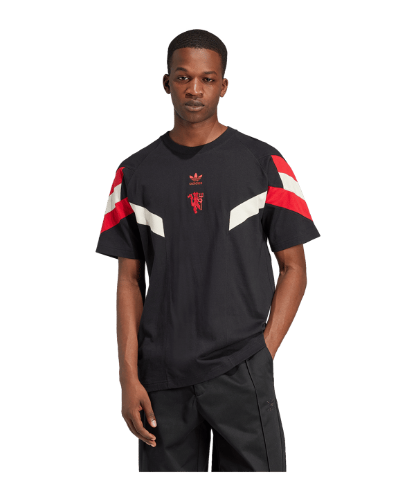 adidas Originals Manchester United T-Shirt Schwarz - schwarz