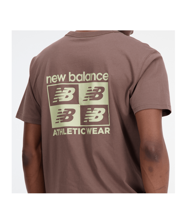 New Balance Essentials Graphic T-Shirt Braun FDUO - braun