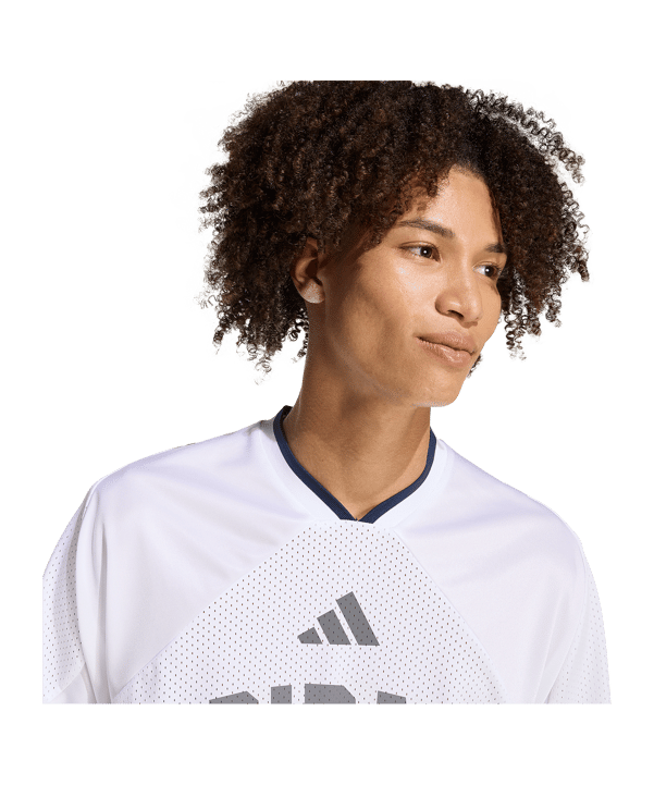 adidas Stadium Graphic Mesh T-Shirt Weiß - weiss
