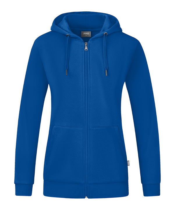 JAKO Organic Kapuzenjacke Damen Blau F400 - blau