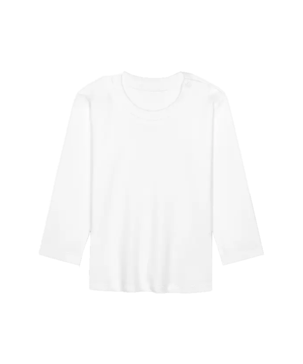 Merch Baby T-Shirt Langarm White - weiss