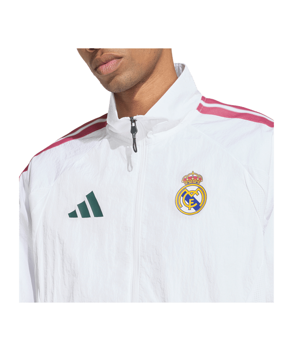 adidas Real Madrid Anthem Jas Wit - wit