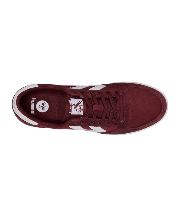 Hummel Slimmer Stadil Low Sneaker Rot F3661