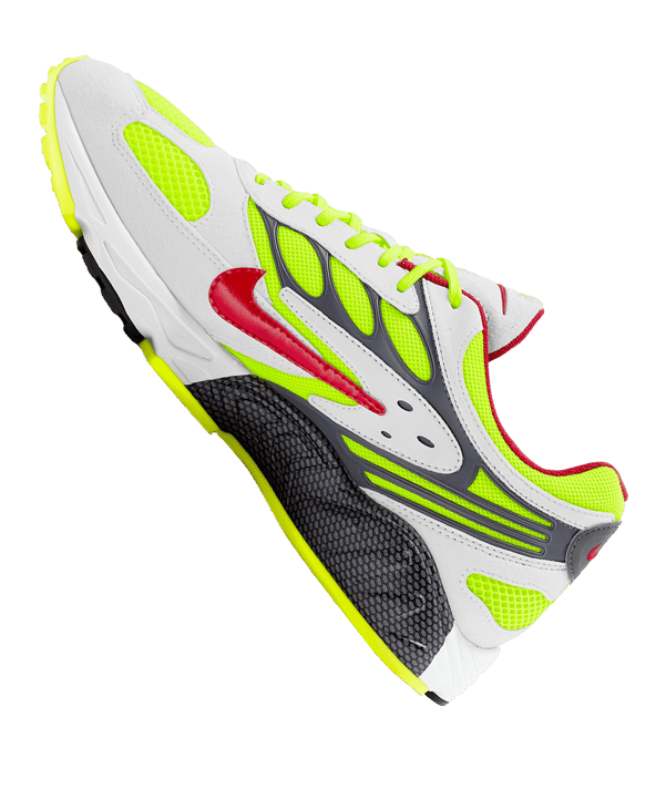 Nike Air Ghost Racer Sneaker Weiss Gelb F100 - weiss