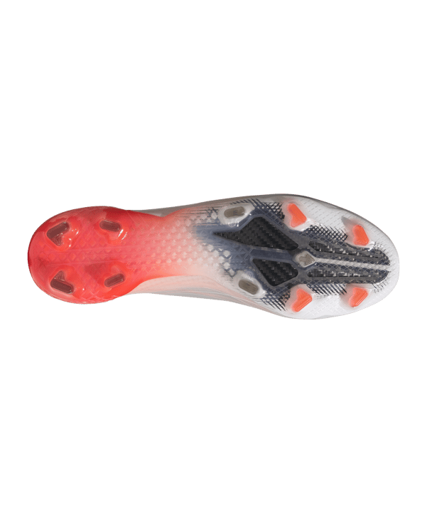 adidas X SPEEDFLOW.1 FG White Spark Weiss Grau Rot - weiss