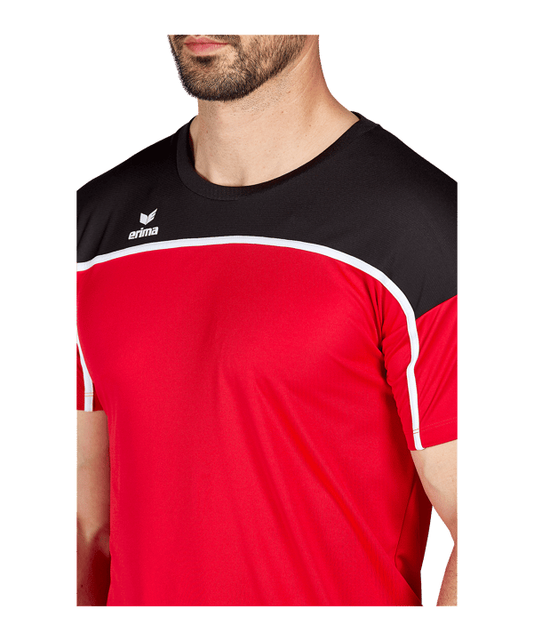 Erima Change by T-Shirt Rot Schwarz - rot