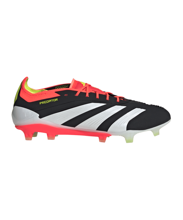 adidas Predator Elite FG Solar Energy Schwarz Weiss Rot - schwarz