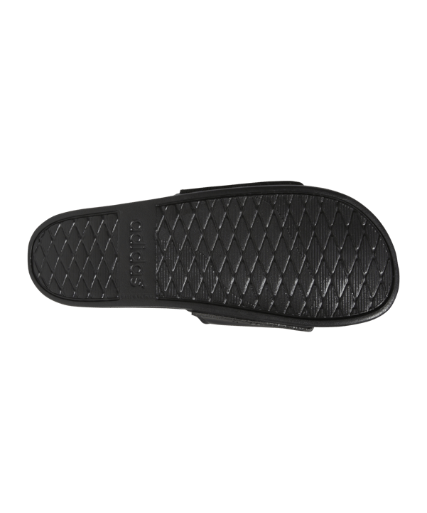 adidas Adilette Comfort Badelatsche Schwarz Gold - schwarz