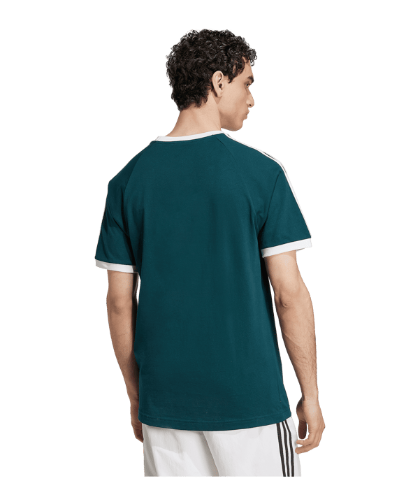 adidas Adicolor Classic 3 Stripes T-Shirt Grün - gruen