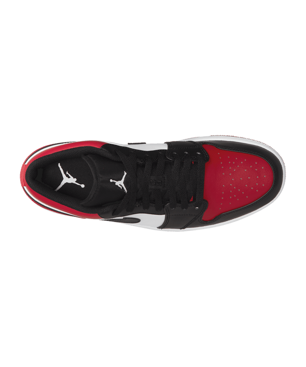 Jordan Air 1 Low Rot Weiss Schwarz F612 - rot