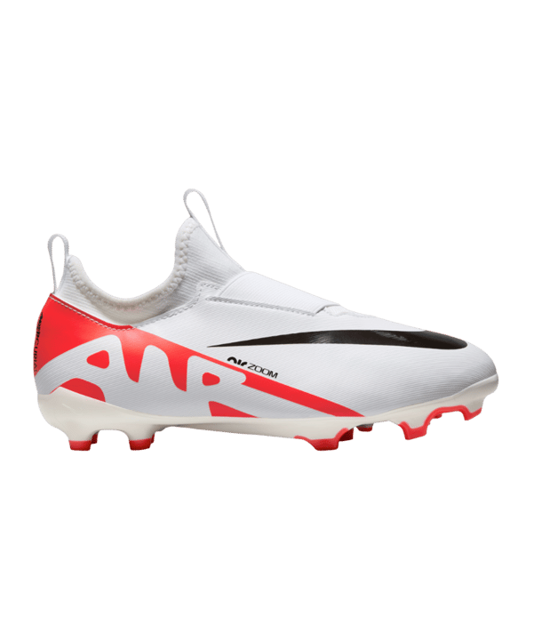 Nike Jr Air Zoom Mercurial Vapor XV Academy FG/MG Ready Kids Rot Weiss Schwarz F600 - rot