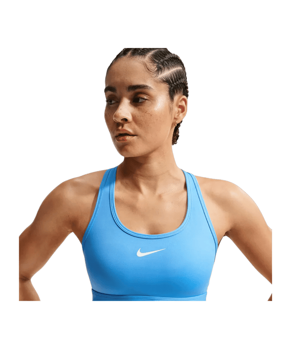 Nike Swoosh Medium Support Sport-BH Damen Blau F414