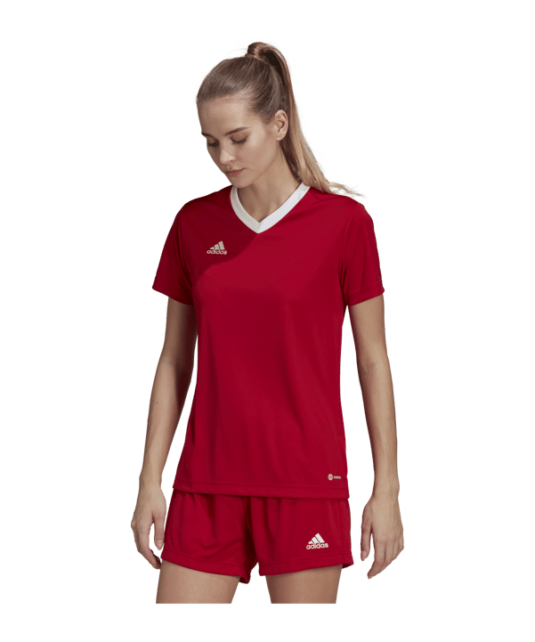 adidas Entrada 22 Trikot Damen Rot Weiss - rot