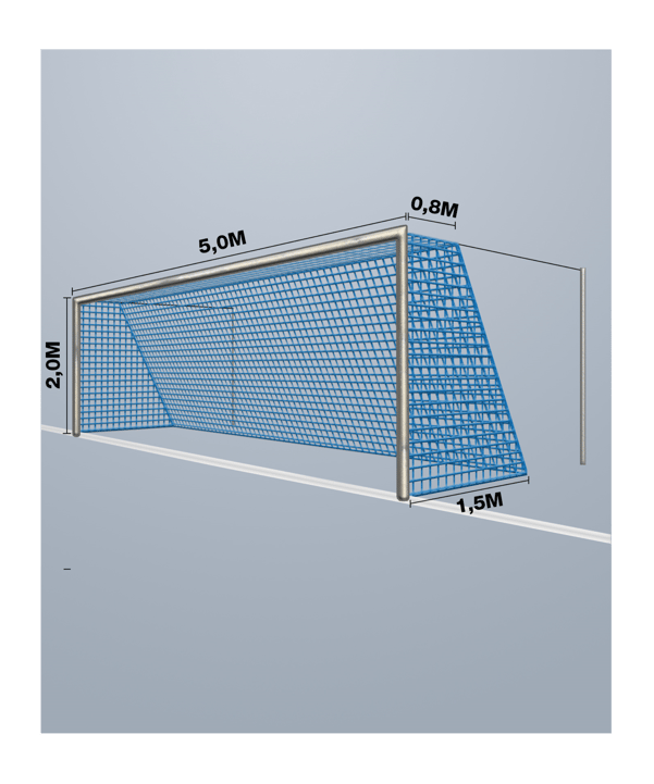 Cawila Tornetz 5,00x2,00m | Tiefe 0,8x1,5m - blau