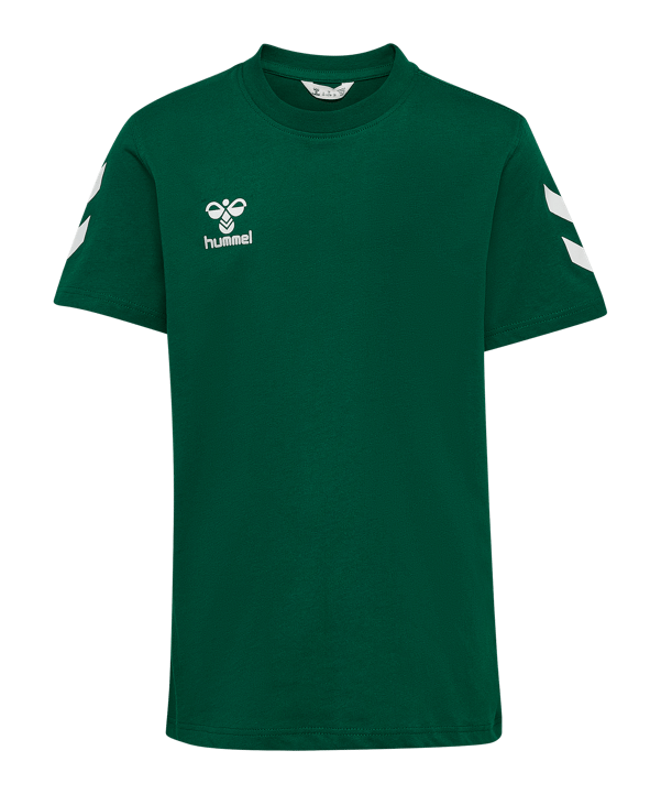 Hummel Go 2.0 Chevron T-Shirt Kids Grün F6140 - gruen