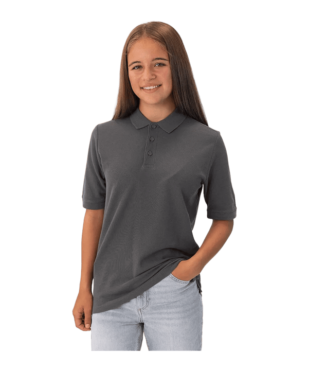 JAKO Organic Polo Shirt Kids Grau F830