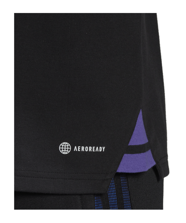 adidas Real Madrid Poloshirt Schwarz - schwarz