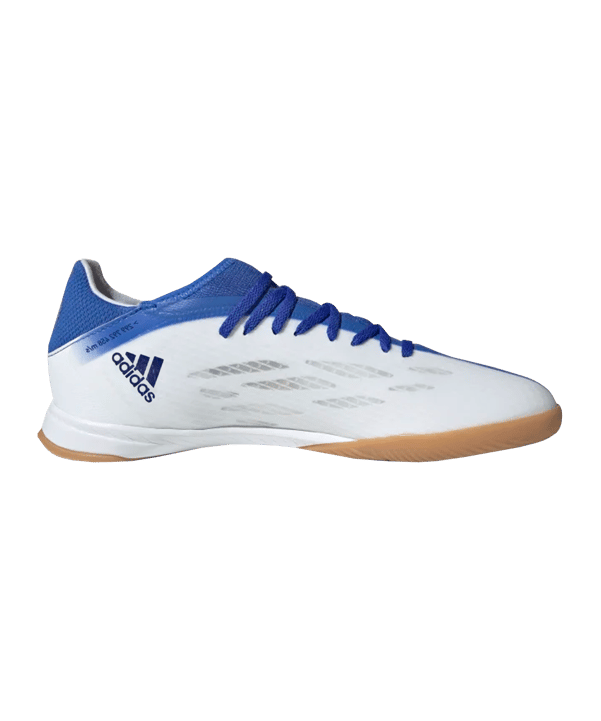 adidas X SPEEDFLOW.3 IN Halle Diamond Edge Weiss Blau - weiss