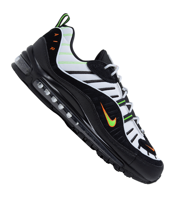 Nike Air Max 98 Sneaker Schwarz Grün F015 - schwarz