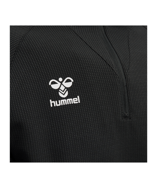 Hummel hmlLEAD HalfZip Sweatshirt Schwarz F2001 - schwarz